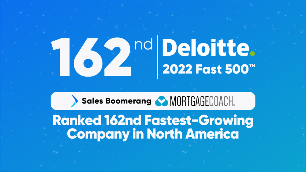 Sales Boomerang Ranked Number 162 Fastest-Growing Company in North America on the 2022 Deloitte Technology Fast 500™